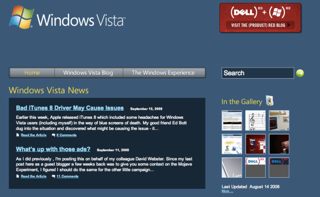Microsoft Windows Vista Blog