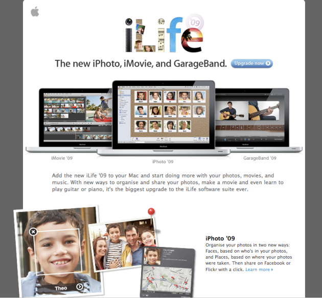 Apple iLife email - 30 January 2009