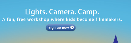 Apple kids Filmmaker Camp email headline - 10 September 2010